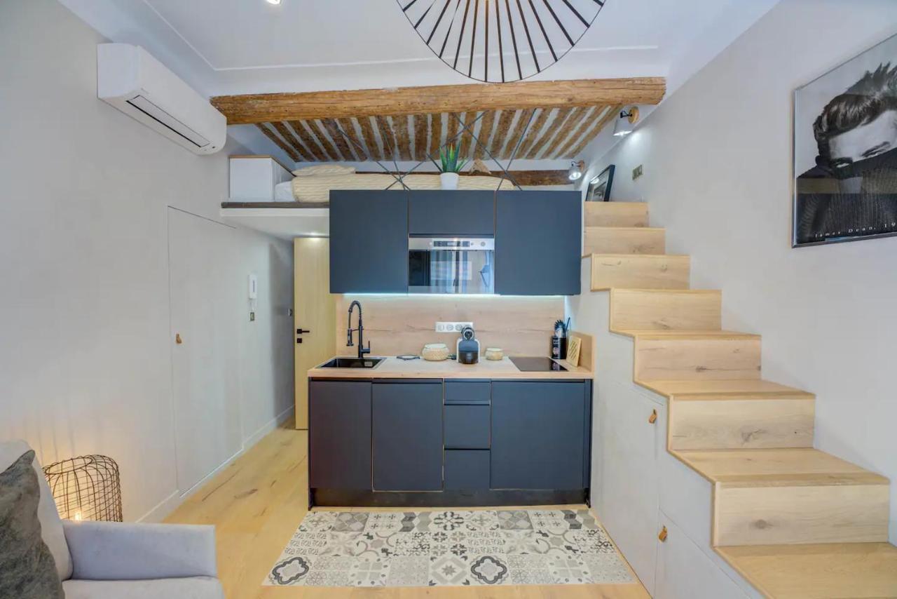 Ferienwohnung Duplex Studio Apt Mezzanine Near Shops & Cafes Antibes Exterior foto