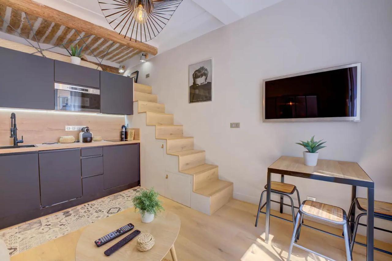 Ferienwohnung Duplex Studio Apt Mezzanine Near Shops & Cafes Antibes Exterior foto